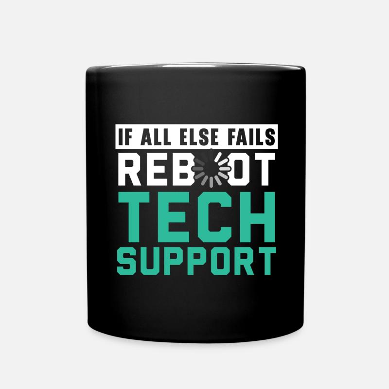 Je suis le support technique non rémunéré de mon F - Mug uni - noir