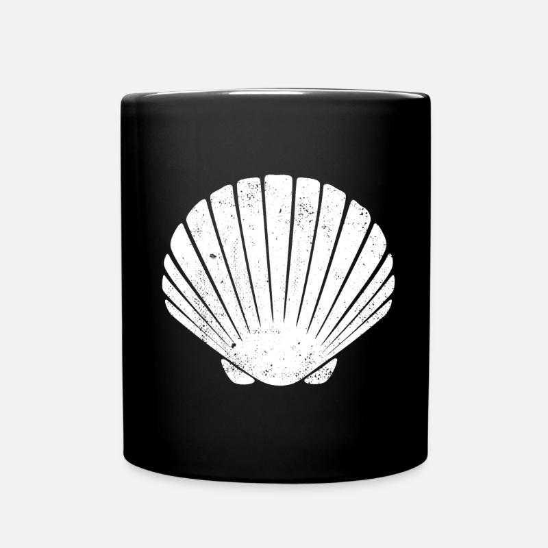 Camino - Jakobsweg - Pilgertour - Santiago - Tasse einfarbig - Schwarz