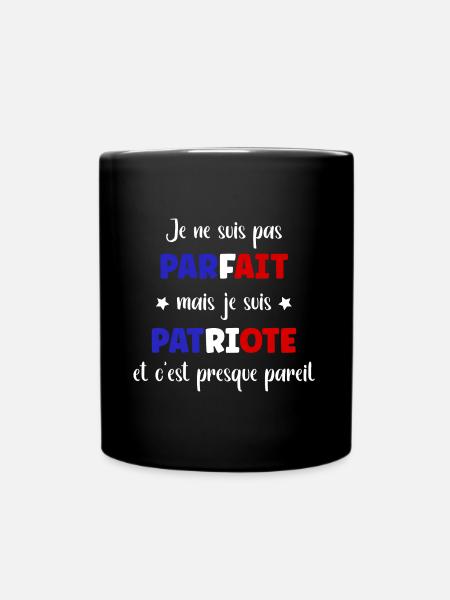 Parfait patriote - Mug uni - noir