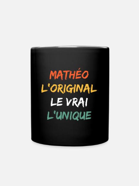mathéo - Mug uni - noir