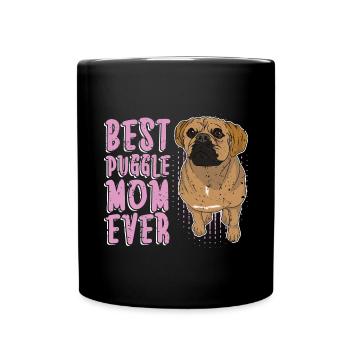Meilleur Puggle Maman Chiens Cadeau de fête des mères Puggle - Mug uni - noir - Devant