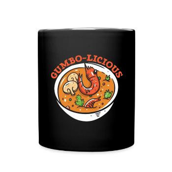 Gumbo Lovers Foodie Louisiane Manger Cuisine Cajun - Mug uni - noir - Devant