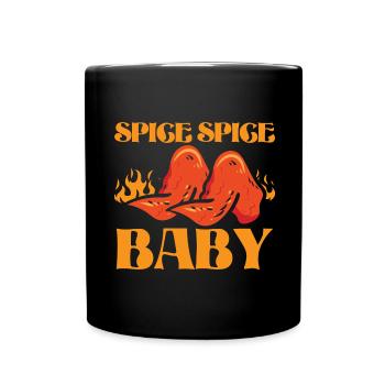 Buffalo Wings Foodie Cuisine Américaine Poulet - Mug uni - noir - Devant