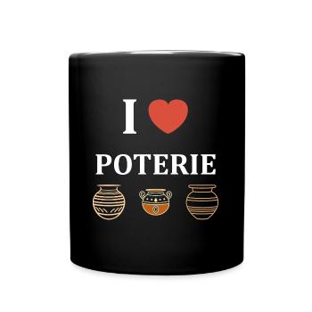 Humour pots de Poterie - Mug uni - noir - Devant
