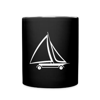 Sand yachting - Full Colour Mug - black - Front