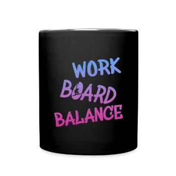 Work Board Balance - Tasse einfarbig - Schwarz - Vorne