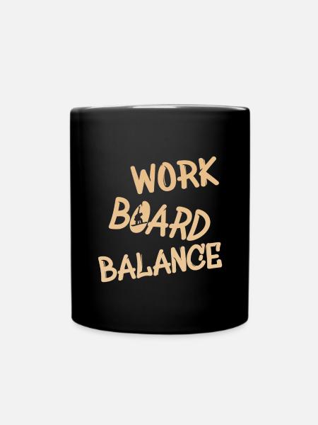 work board balance - Tasse einfarbig - Schwarz