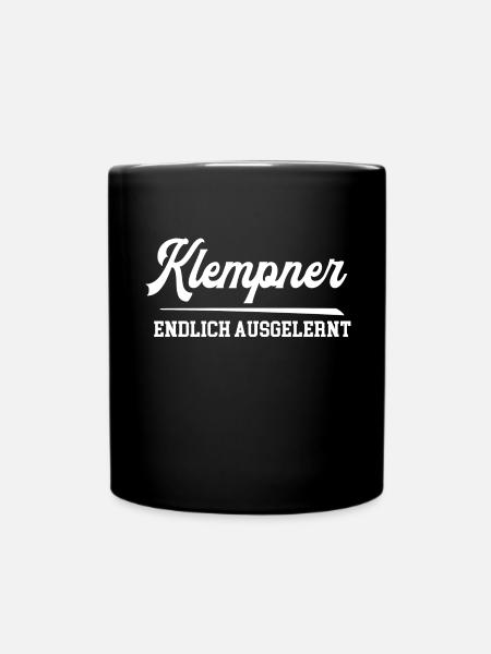 Klempner Endlich Ausgelernt Lehrling Geselle Azubi - Tasse einfarbig - Schwarz
