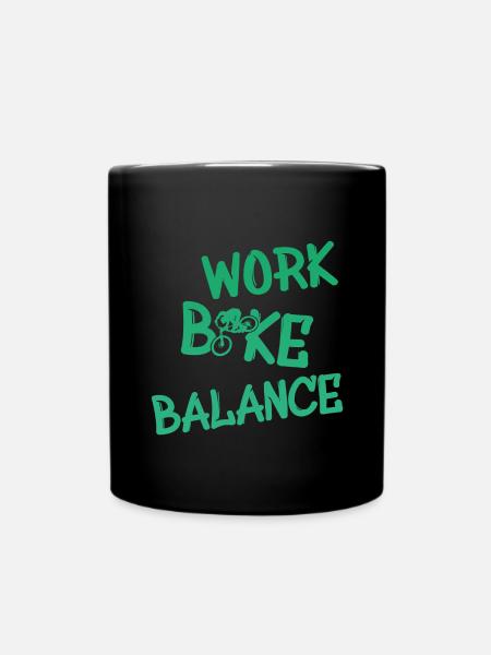 Biken - Tasse einfarbig - Schwarz
