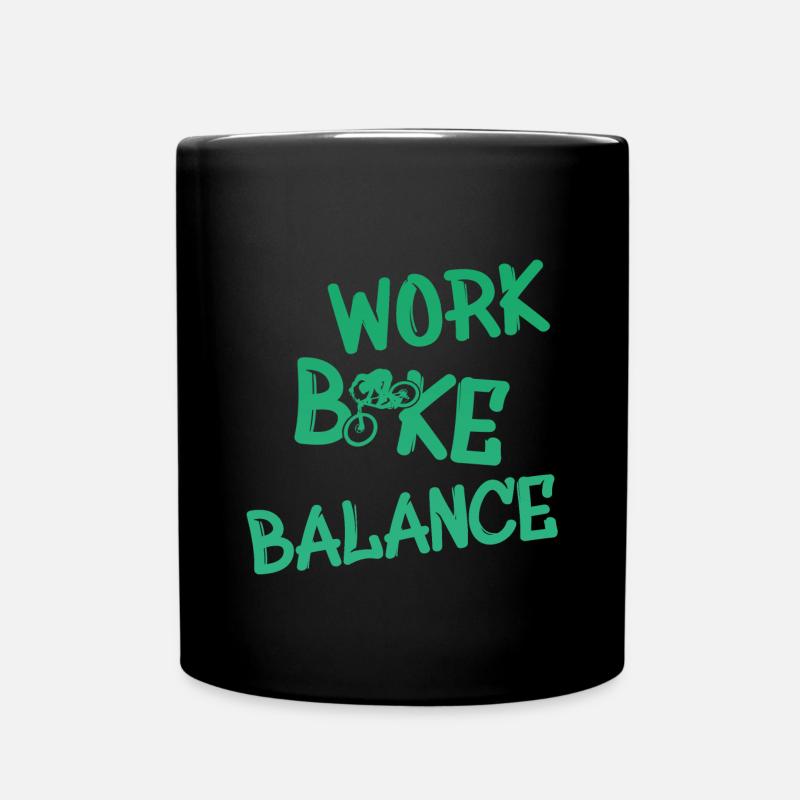 Biken - Tasse einfarbig - Schwarz