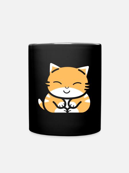 Bébé chat qui dors - Mug uni - noir