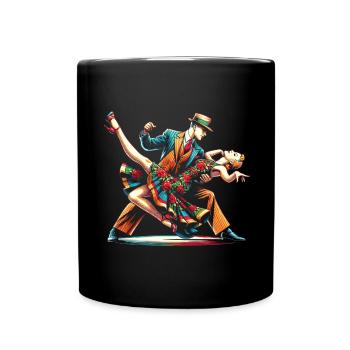 Lindy Hop Tänzer Swinging Dancing Swing Dance - Tasse einfarbig - Schwarz - Vorne