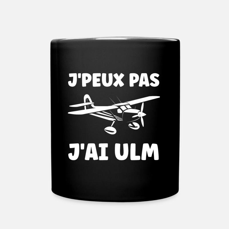 Avion Humour ulm - Mug uni - noir