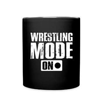 Mode Lutte activé - Mug uni - noir - Devant