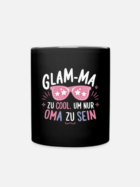 Cool-Oma Trendy Shirt Beste Großmutter Unikat - Tasse einfarbig - Schwarz
