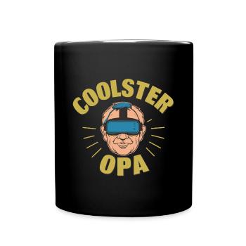 Coolster Opa Geburtstag Vatertag Du Wirst Opa - Tasse einfarbig - Schwarz - Vorne