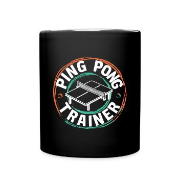 Ping-Pong-Trainer Tischtennis Coach Geschenk - Tasse einfarbig - Schwarz - Vorne