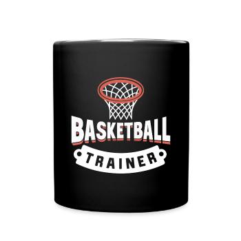 Basketball-Netz-Trainer - Tasse einfarbig - Schwarz - Vorne