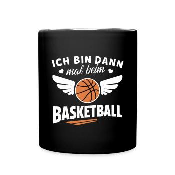 Ich bin Basketball-Shirt | Fan Sportartikel - Tasse einfarbig - Schwarz - Vorne