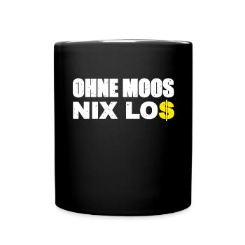 Il ne se passe rien sans mousse - Mug uni - noir - Devant
