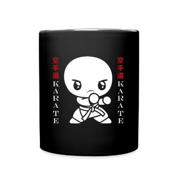 Karate - Tasse einfarbig - Schwarz - Vorne