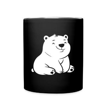 ours polaire - Mug uni - noir - Devant