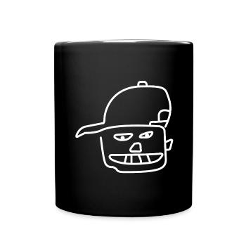 Funny Head | Art, Drawing, Funny Pictures - Full Colour Mug - black - Front