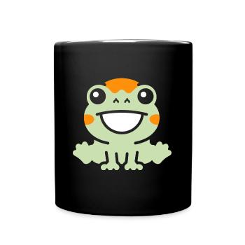 Chamäleon - Tasse einfarbig - Schwarz - Vorne