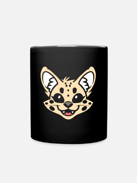 Serval - Tasse einfarbig - Schwarz