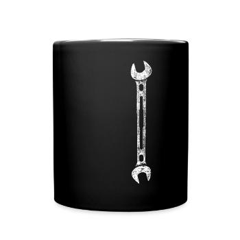 Wrench / white - Full Colour Mug - black - Front