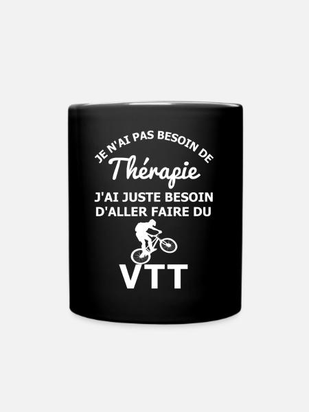 Thérapie VTT - Mug uni - noir