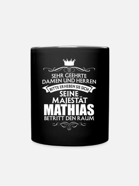 MATHIAS - Majestät - Tasse einfarbig - Schwarz