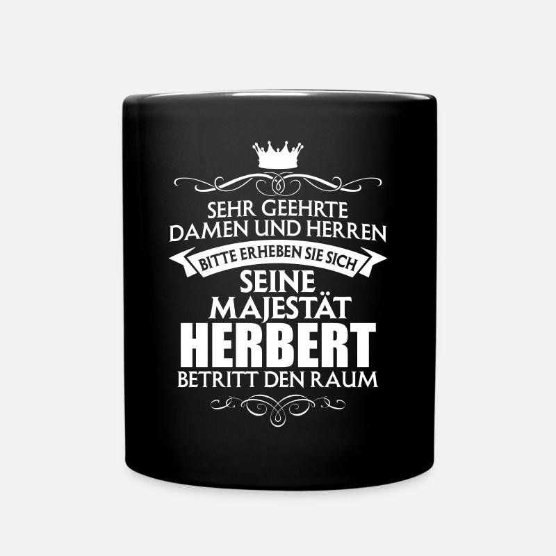HERBERT - Majestät - Tasse einfarbig - Schwarz