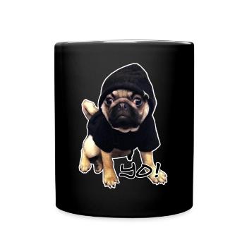 yo_mops_3 - Full Colour Mug - black - Front