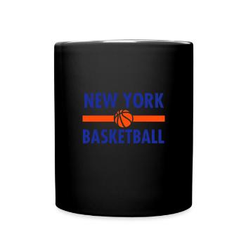 New York Basketball - Basketball statement Design - Tasse einfarbig - Schwarz - Vorne