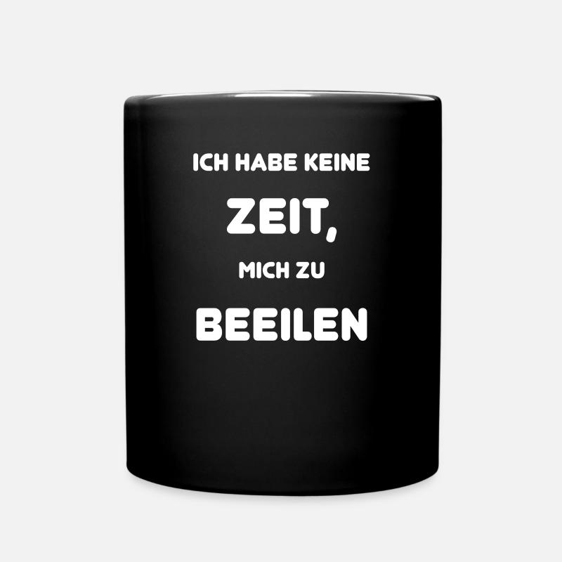 Je n’ai pas le temps de me presser - Mug uni - noir