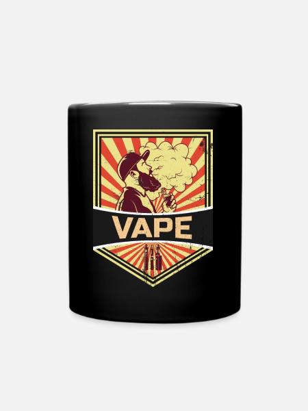 Vape Propaganda - Tasse einfarbig - Schwarz