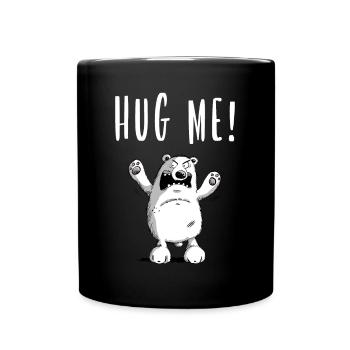 Hug Me Polar Bear Je Teddy I Funny Gift - Mug uni - noir - Devant