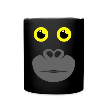 gorilla - Full Colour Mug - black - Front