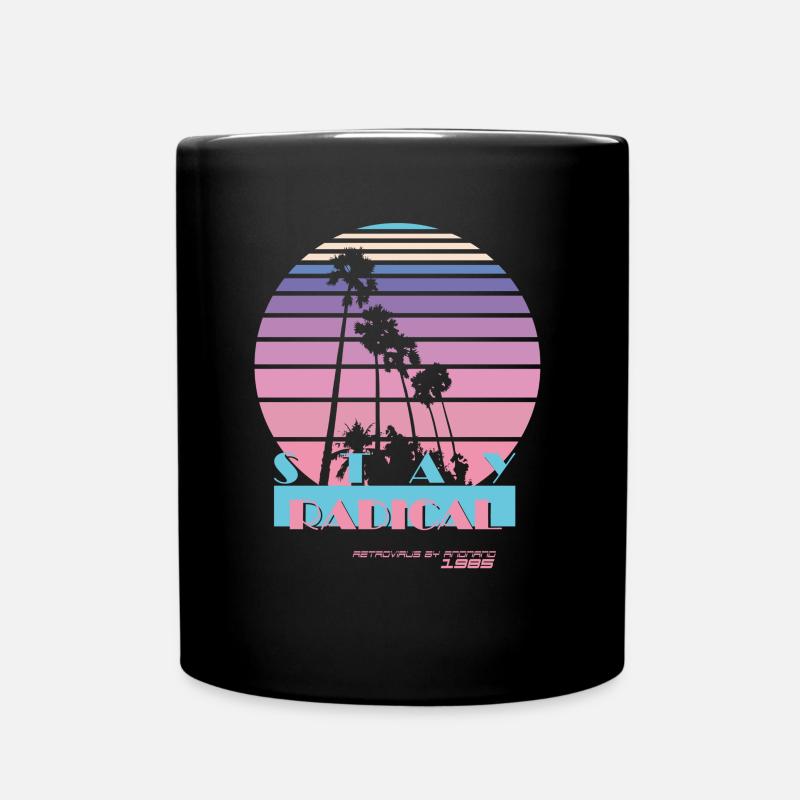 Stay RAD - Tasse einfarbig - Schwarz
