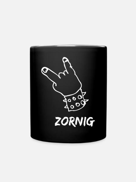 Angry - Full Colour Mug - black