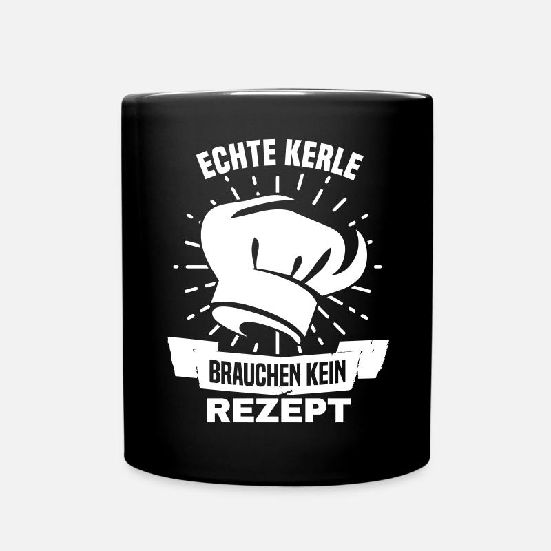 Les vrais gars n'ont pas besoin d'un cadeau de cuisine - Mug uni - noir