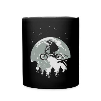 Full moon and BMX flex - Full Colour Mug - black - Front