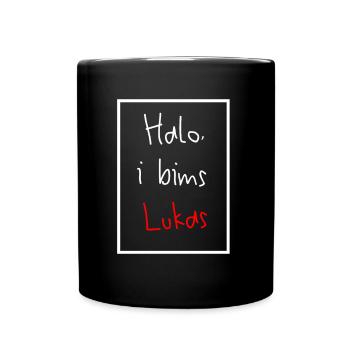 lukas first name i bims vong gifts birthday - Full Colour Mug - black - Front