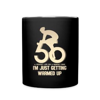 50e anniversaire pour les cyclistes - Mug uni - noir - Devant