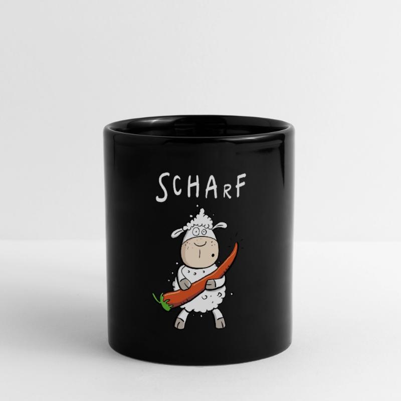 Pepperoni Sheep I Sharp jeu de mots comique Mug uni
