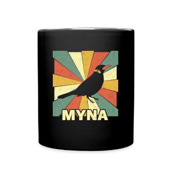 Beo, Mynah for bird lovers and gift - Full Colour Mug - black - Front