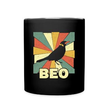 Beo, Mynah for bird lovers and gift - Full Colour Mug - black - Front