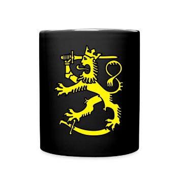 finnisches symbol finnland löwenflagge - Tasse einfarbig - Schwarz - Vorne