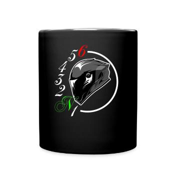 Motorcycle Helmet Gear Shift - Full Colour Mug - black - Front